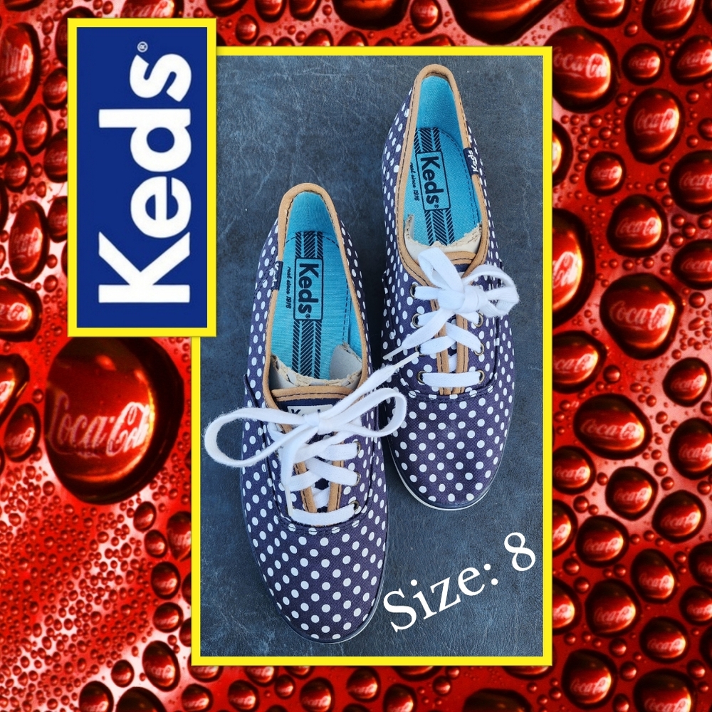Soda Pop Polka Dot Sneakers - Size 8